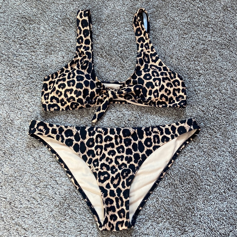 Cheetah bikini set